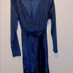 Blue Wrap Dress